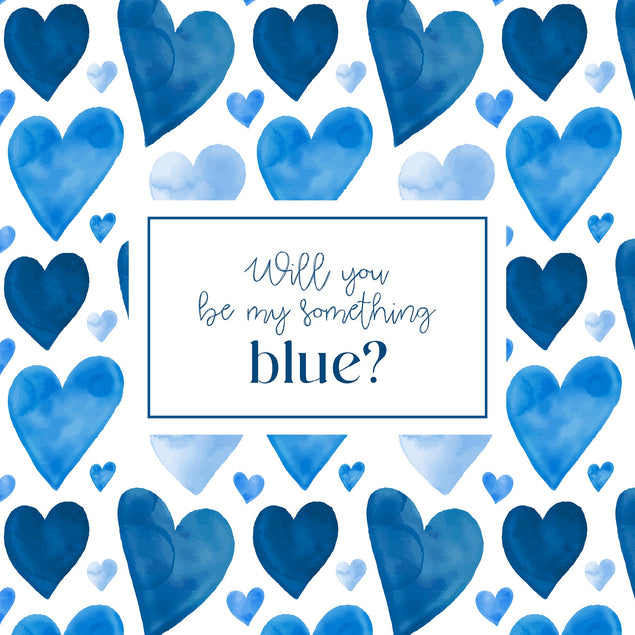 Will You Be My Something Blue? Bridesmaid Proposal Card