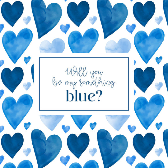 Will You Be My Something Blue? Bridesmaid Proposal Card