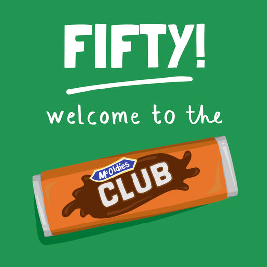 Welcome To The McOldies Club 50th Birthday Card