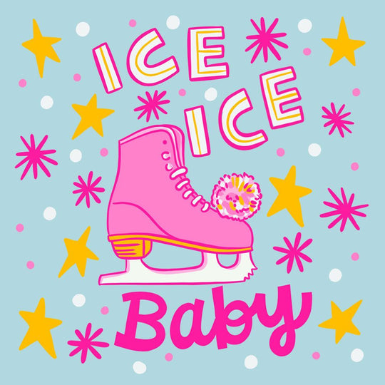 Ice Ice Baby - Ice Skating Card