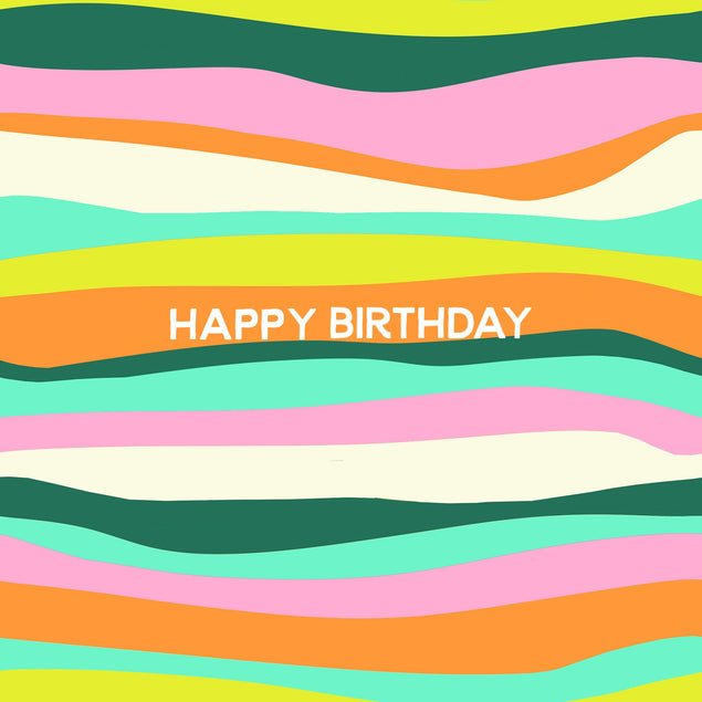 Colourful Happy Birthday Card