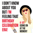 Taylor Swift Era Birthday Celebration Card