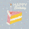 Happy Birthday Cake Slice Card