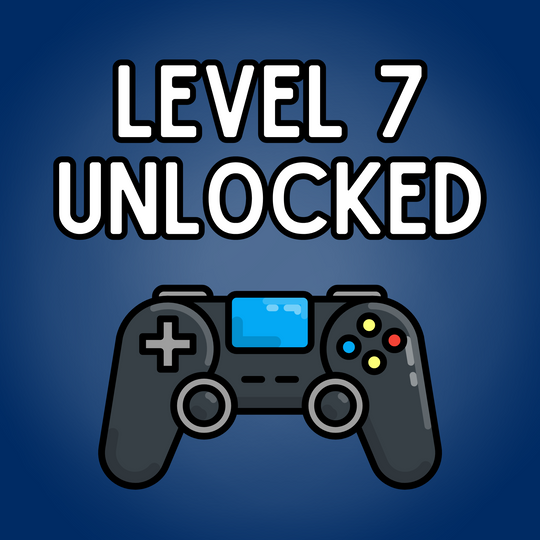 Level 7 Unlocked - 7th Birthday Card For Gamers