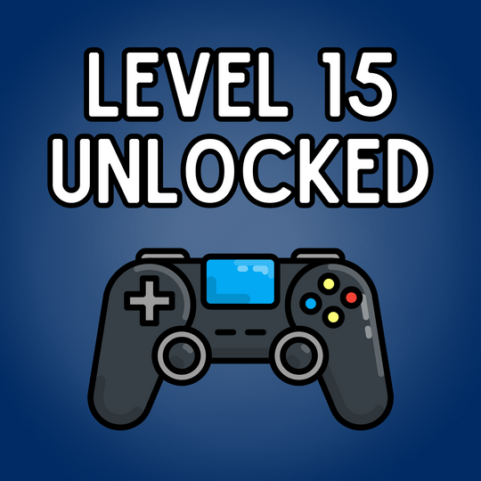 Level 15 Unlocked - 15th Birthday Card For Gamers