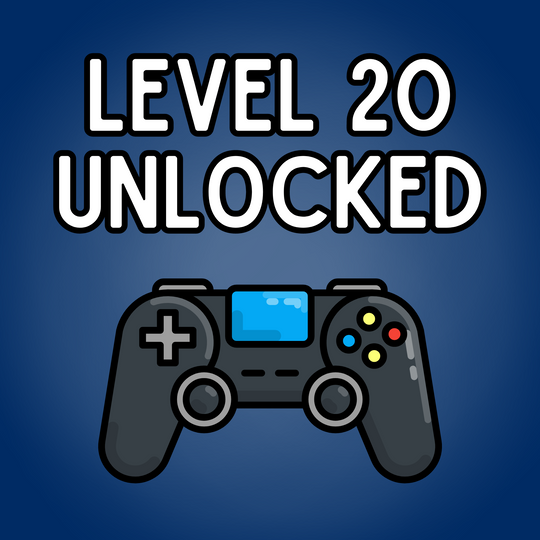 Level 20 Unlocked - 20th Birthday Card For Gamers