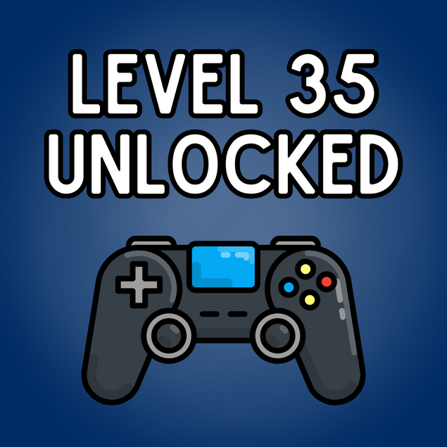 Level 35 Unlocked - 35th Birthday Card For Gamers