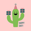 Happy Day! Birthday Cactus Pink Card