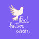 Feel Better Soon White Bird Purple Card
