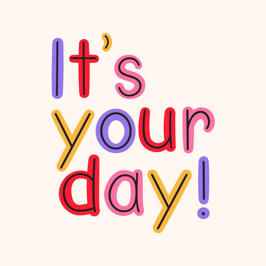 It's Your Day! Colourful Letters Birthday Card