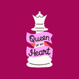 Queen Of My Heart - Chess Queen Card