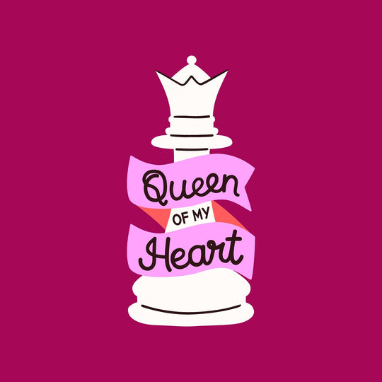 Queen Of My Heart - Chess Queen Card