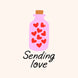 Sending Love - Jar Of Hearts Card