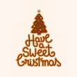 Have A Sweet Christmas - Christmas Tree Biscuit Card