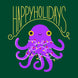 Happy Holidays  - Festive Octopus Card