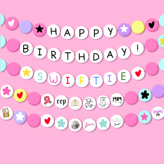 Happy Birthday Swiftie Cute Pink Card