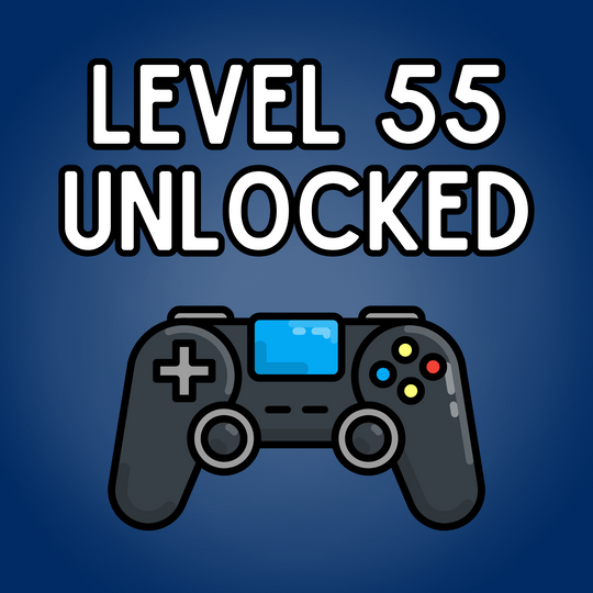 Level 55 Unlocked - 55th Birthday Card For Gamers