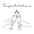 Congratulations Elegant Engagement Card