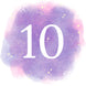 10th Birthday Purple Sky Card