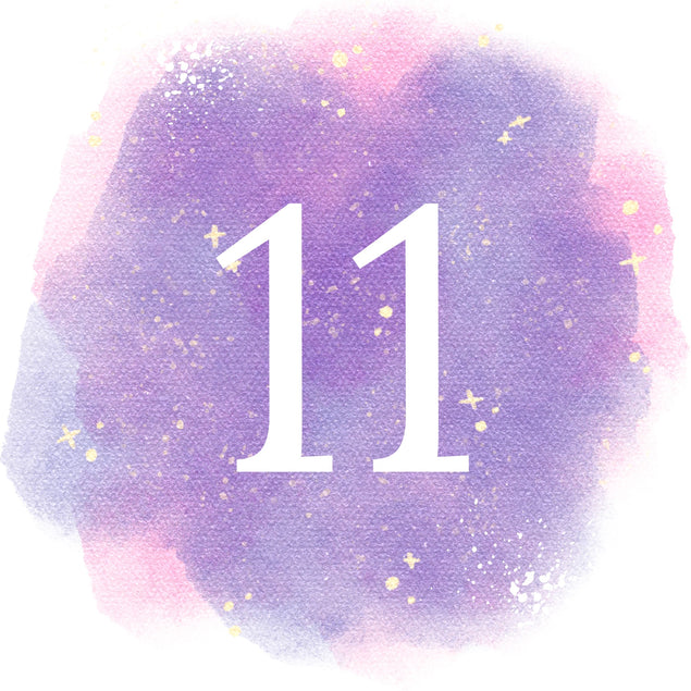 11th Birthday Purple Sky Card
