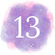 13th Birthday Purple Sky Card