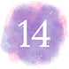 14th Birthday Purple Sky Card