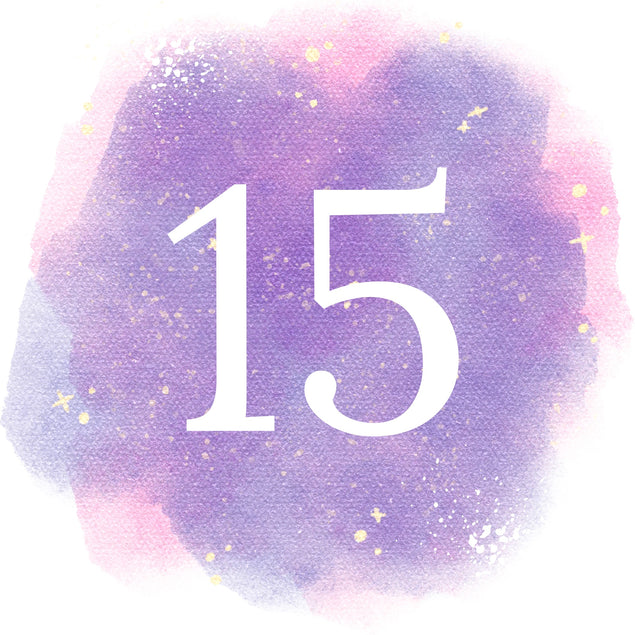 15th Birthday Purple Sky Card
