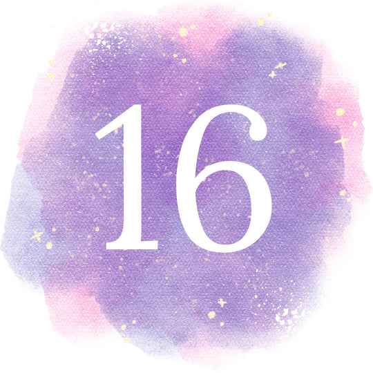 16th Birthday Purple Sky Card