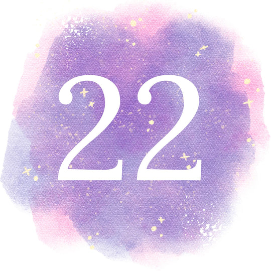 22nd Birthday Purple Sky Card