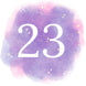 23rd Birthday Purple Sky Card