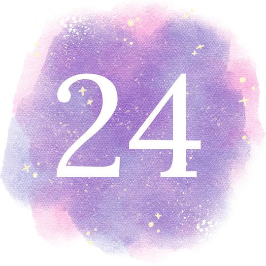 24th Birthday Purple Sky Card
