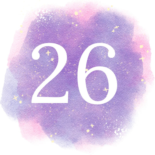 26th Birthday Purple Sky Card