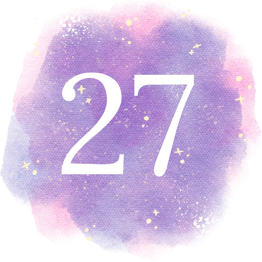 27th Birthday Purple Sky Card