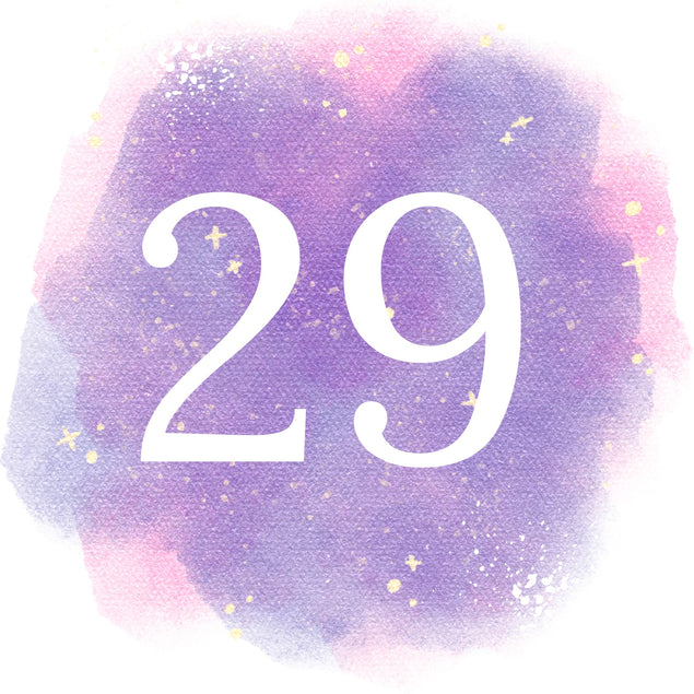 29th Birthday Purple Sky Card