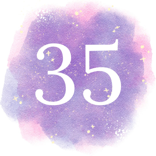 35th Birthday Purple Sky Card