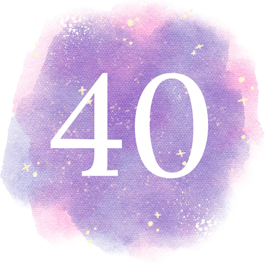 40th Birthday Purple Sky Card