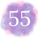 55th Birthday Purple Sky Card