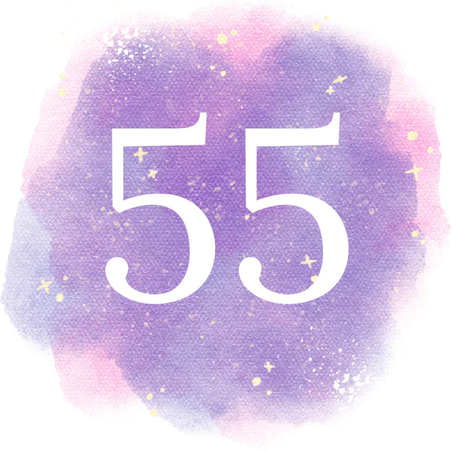 55th Birthday Purple Sky Card