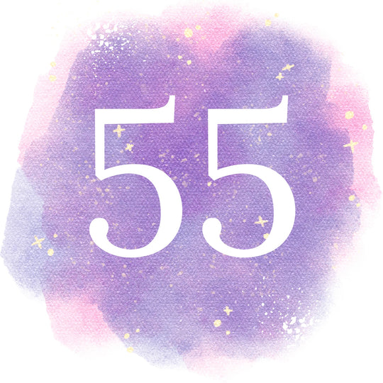 55th Birthday Purple Sky Card