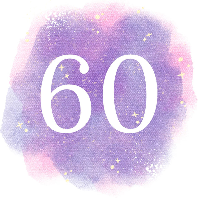 60th Birthday Purple Sky Card