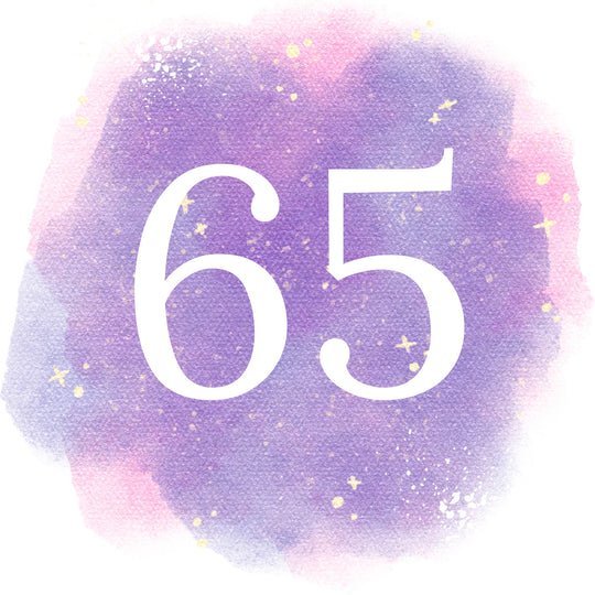 65th Birthday Purple Sky Card