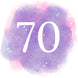 70th Birthday Purple Sky Card