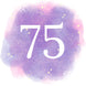 75th Birthday Purple Sky Card
