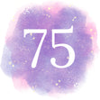 75th Birthday Purple Sky Card