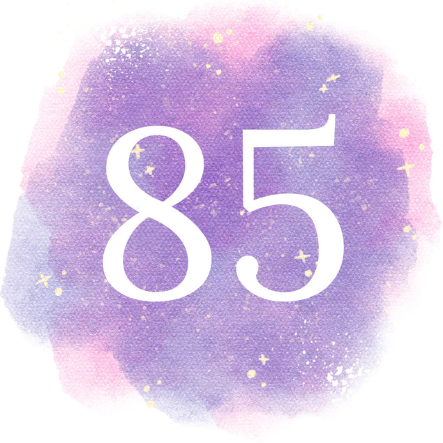 85th Birthday Purple Sky Card