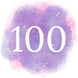100th Birthday Purple Sky Card