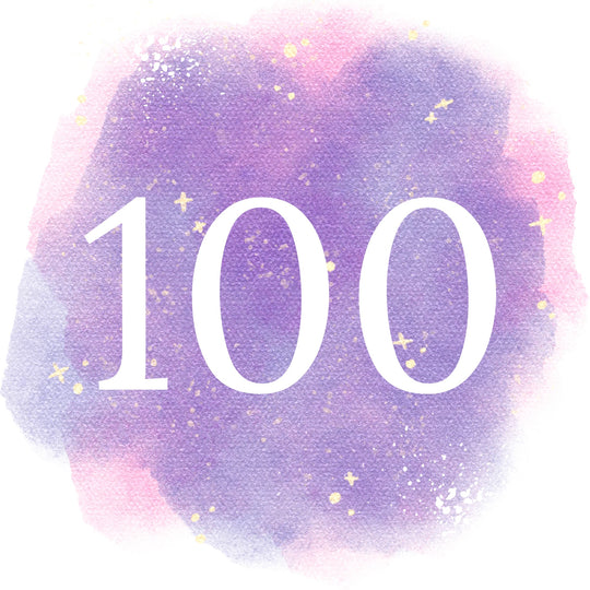 100th Birthday Purple Sky Card