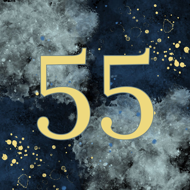 55th Birthday Abstract Design Card