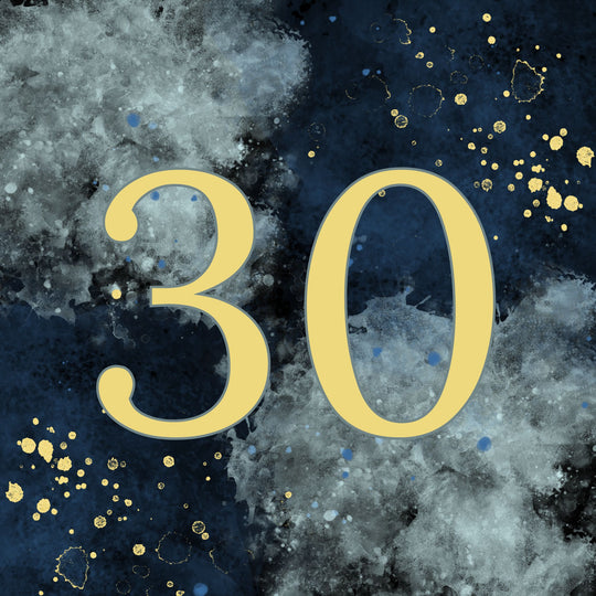 30th Birthday Abstract Design Card