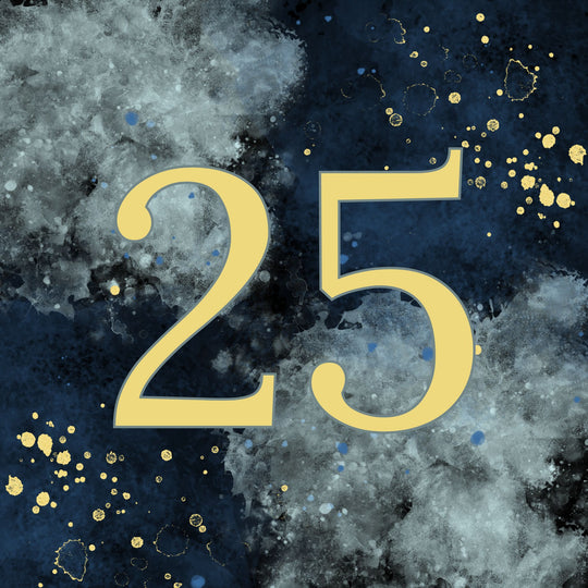 25th Birthday Abstract Design Card